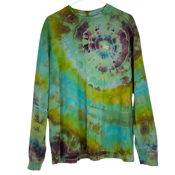 Kith Other - KITH Tie Dye Tee Tshirt Mens Size XL Long Sleeve Shirt Crewneck Custom Upcycled